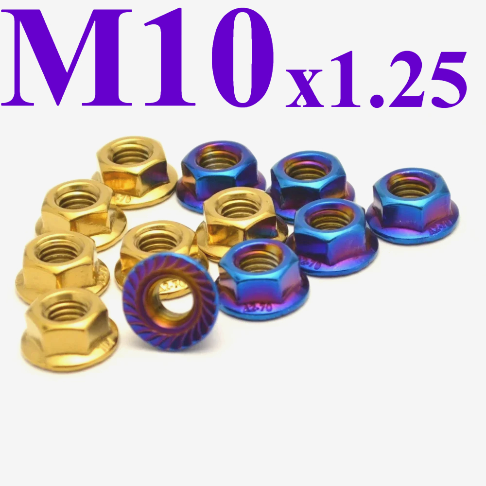 Sprocket - 6 ชิ้น M10x1.25 เฟืองด้านหลังล้อ 6 ชิ้นสําหรับ