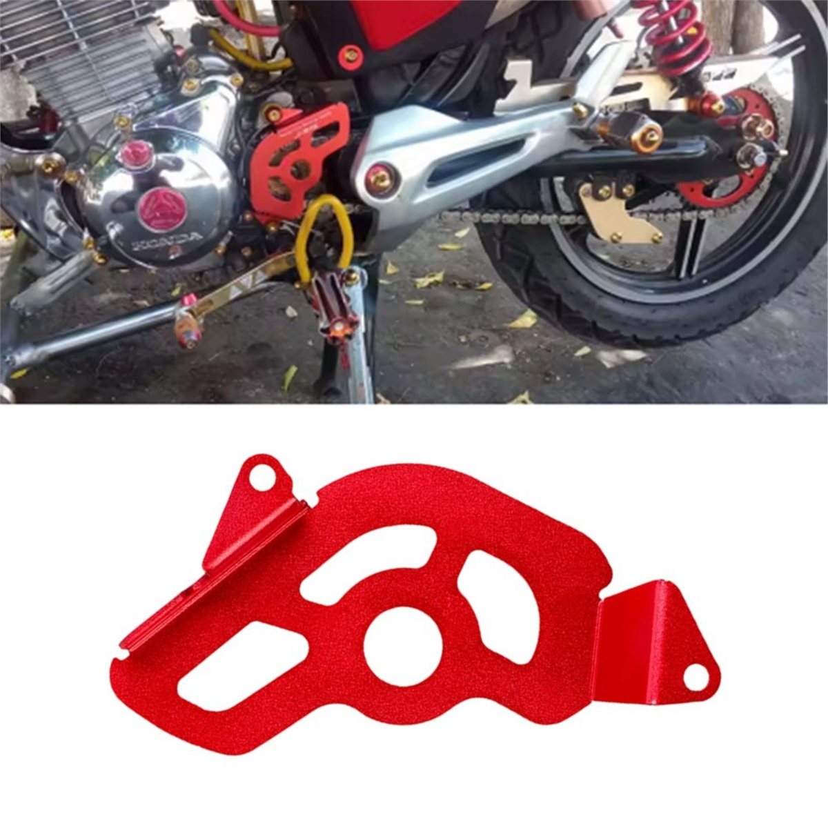 Sprocket Chain - อุปกรณ์เสริมสำหรับรถจักรยานยนต์: ฝาครอบสเตอร์และตัวป้องกันโซ่ สำหรับสเตอร์ขับเคลื่อนด้านหน้า รุ่น XR 400R