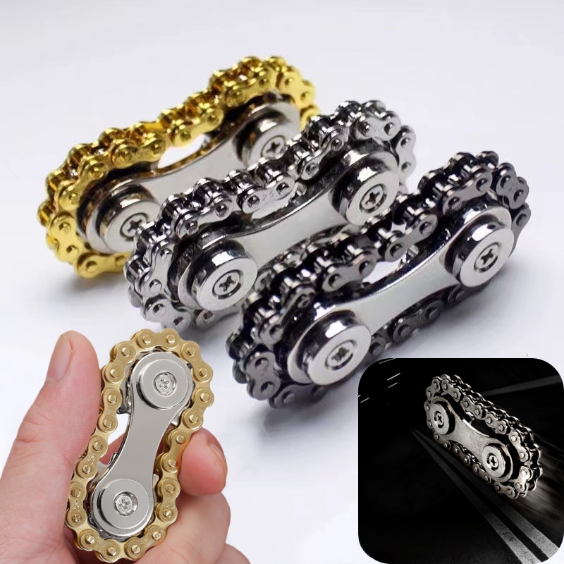 Chain Sprocket Set - สปินเนอร์โลหะรูปโซ่จักรยาน ของเล่นคลายเครียด สำหรับผู้ใหญ่และเด็ก