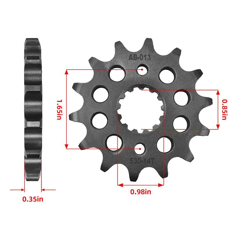 สเตอร์หน้า-หลัง สำหรับรถมอเตอร - 530 Chain บทวิจารณ์และราคา