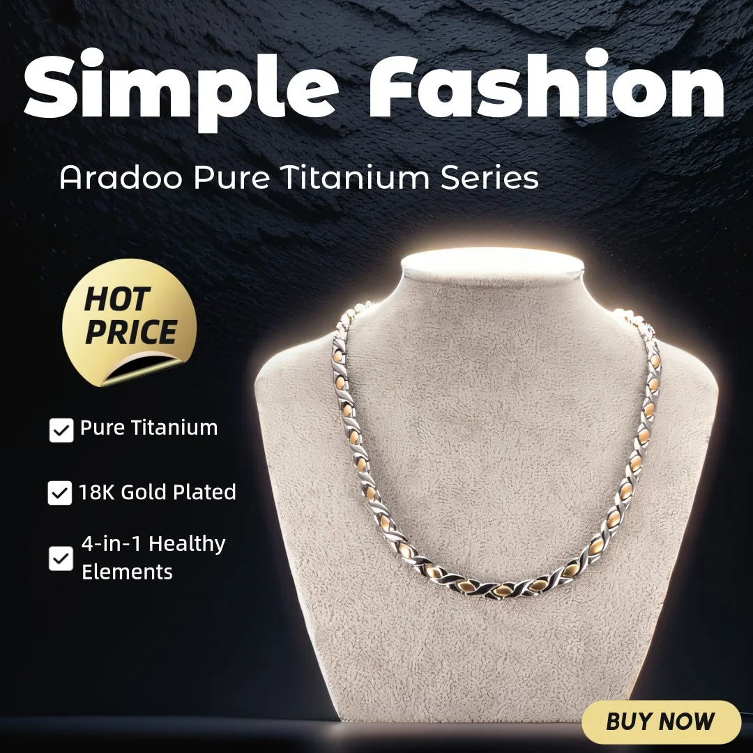 Aradoo สร้อยคอไทเทเนียมแท้คอปก - Ansi Chain บทวิจารณ์และราคา
