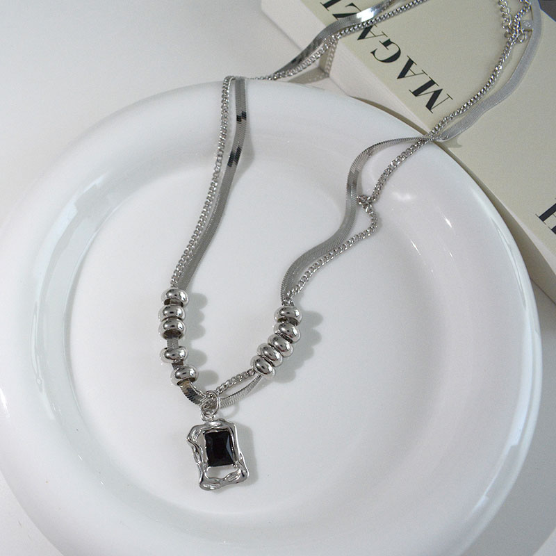 Layeredโซ่สแตนเลสChokerสร้อยคอ - Xcm Chain บทวิจารณ์และราคา