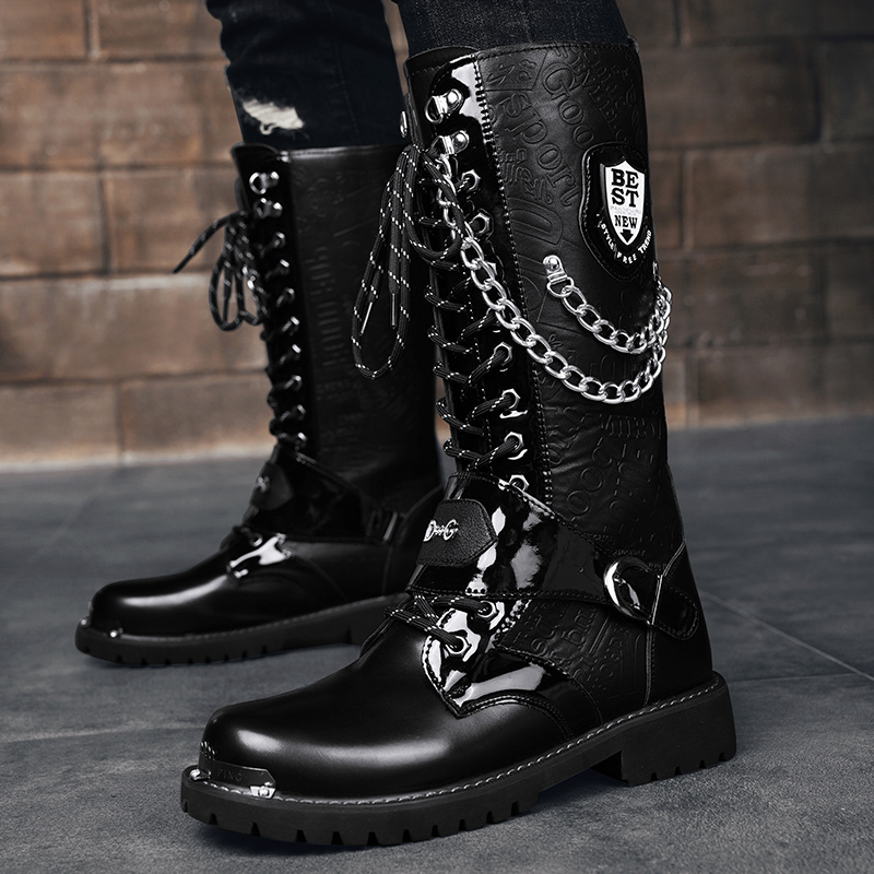 รองเท้าบูทหุ้มข้อสูงลำลองสำหรั - Motorcycle Chain บทวิจารณ์และราคา