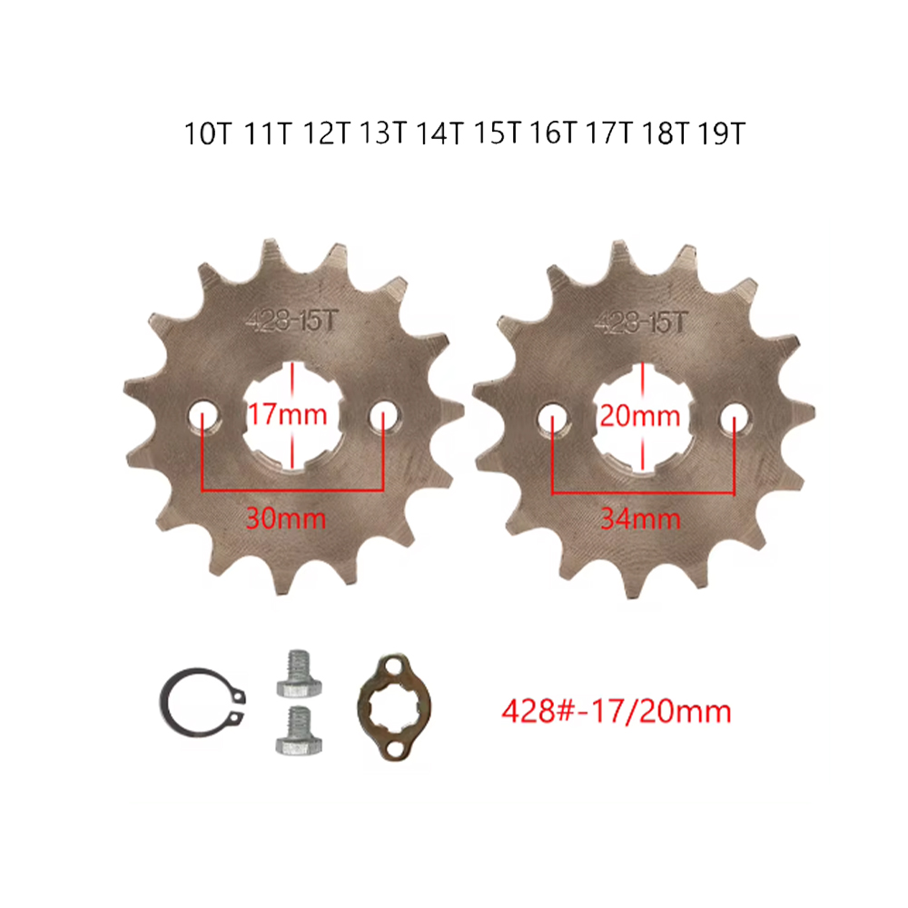 17 20 มม.10 T-19 T ด้านหน้าเฟื - 428 Chain บทวิจารณ์และราคา