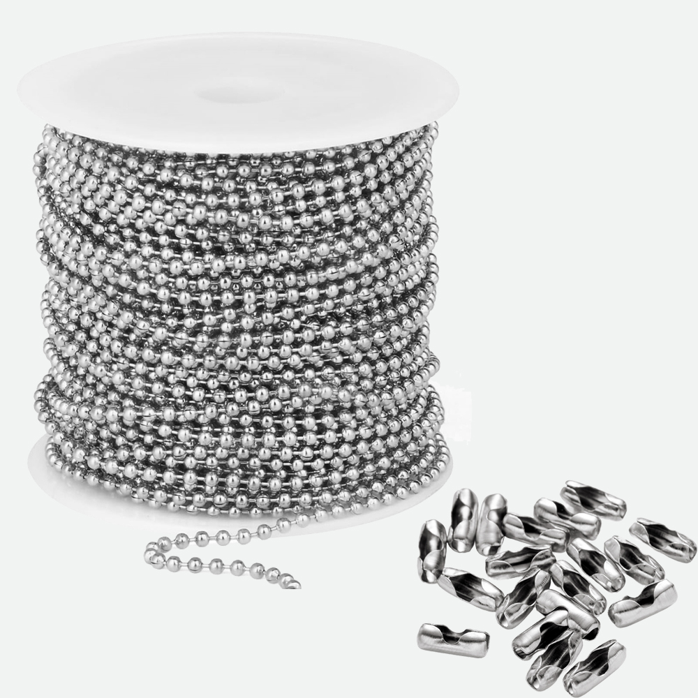โซ่ลูกปัดสแตนเลสยาว 10 เมตร พร - Roller Chain บทวิจารณ์และราคา