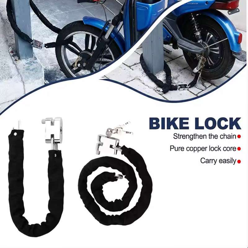 กุญแจล็อครถจักรยานยนต์แบบโซ่ 1 - Bicycle Chain บทวิจารณ์และราคา