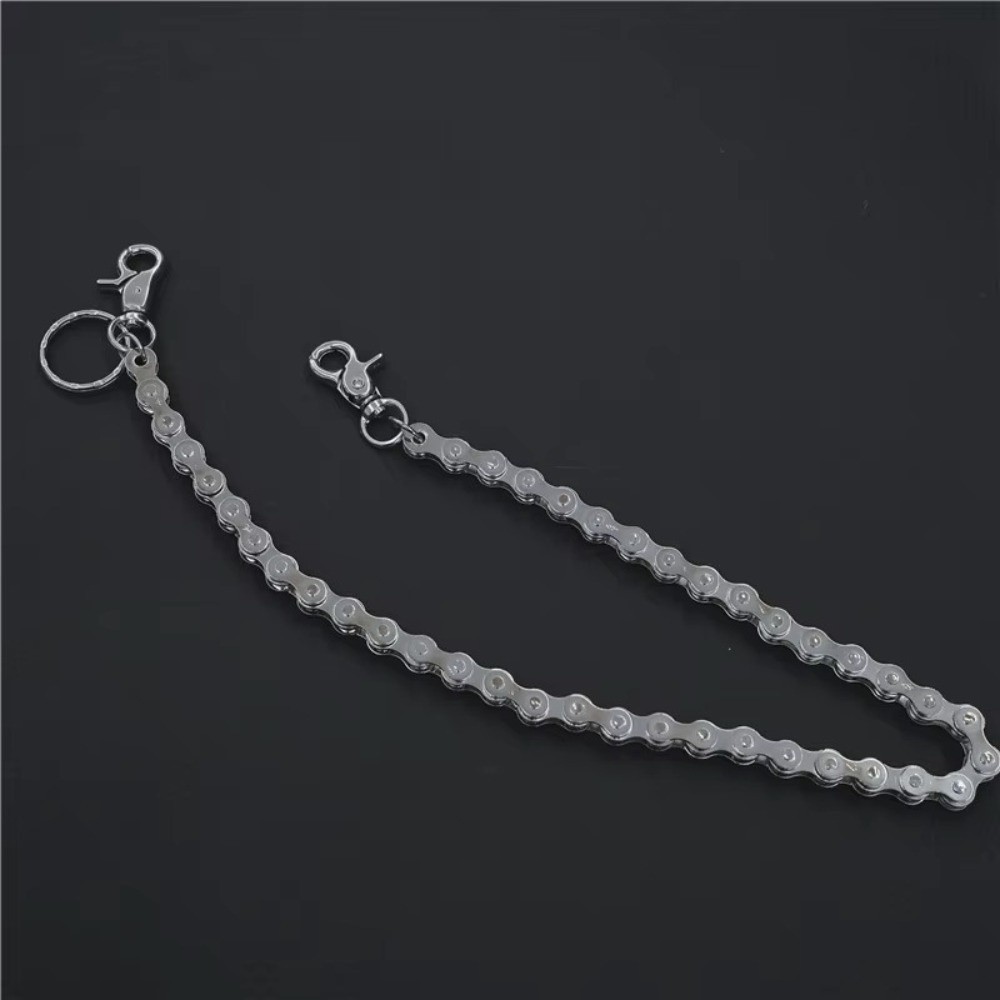 สร้อยเอวโลหะสไตล์ฮิปฮอปสีเงิน  - Bicycle Chain บทวิจารณ์และราคา